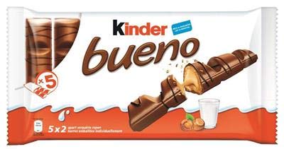 Kinder Bueno Milk & Hazelnut Chocolate Bar (5x2x21.5g), 215g