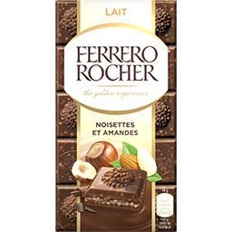 Ferrero Rocher Milk Chocolate Bar Hazelnut with Almonds Pieces, 90g
