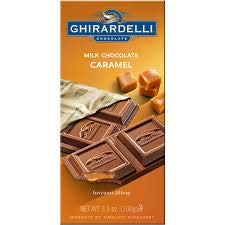 Ghirardelli Milk Chocolate Caramel Bar, 100g