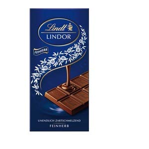 Lindt Lindor Feinherb Chocolate Bar 100g