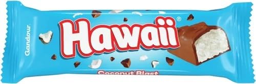 Gandour Hawaii Coconut Chocolate Delicious Combination Of the Classic Rich Coconut and Milk Chocolate For an Irresistible Treat 12 X 31g (Imported)