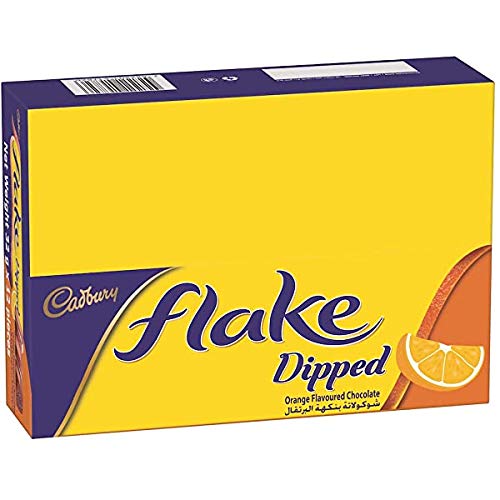 Cadbury Flake Dipped Orange Flavour 12 Bar 32g Each