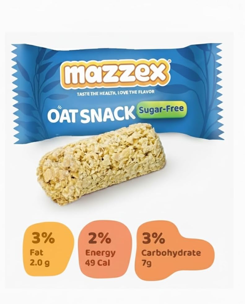 Mazzex Suger Free Oats bar  - 120 Gram