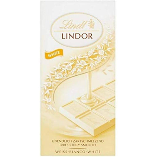 Lindt Lindor White Bar 100g