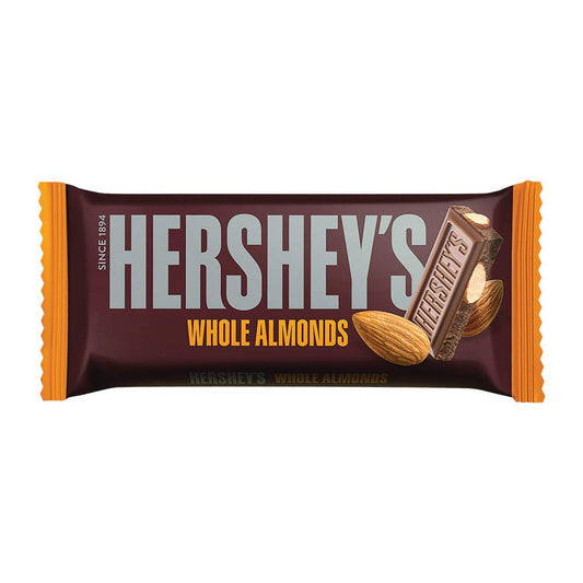 Hershey's Whole Almonds Chocolate Bar, 100g (Pack of 4)