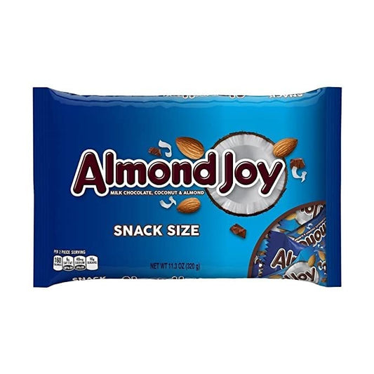 Hershey's Almond Joy Coconut & Almond Chocolate Bar Snack Size Each Individually Wrapped 320g (USA)