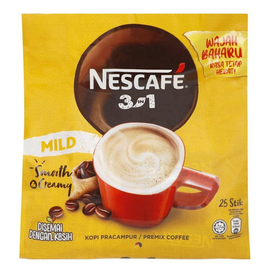 Nescafe Blend and Brew Mild Instant Premix Coffee, 20g - Pack of 25