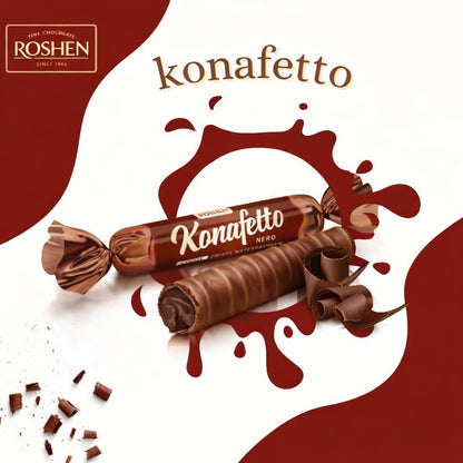 ROSHEN Konafetto Glazed Chocolate Candy Rolled – 1kg Family Value