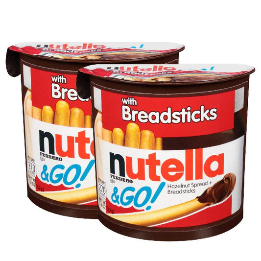 Nutella & Go with Breadsticks, 2 Pack, 2 x 52 g