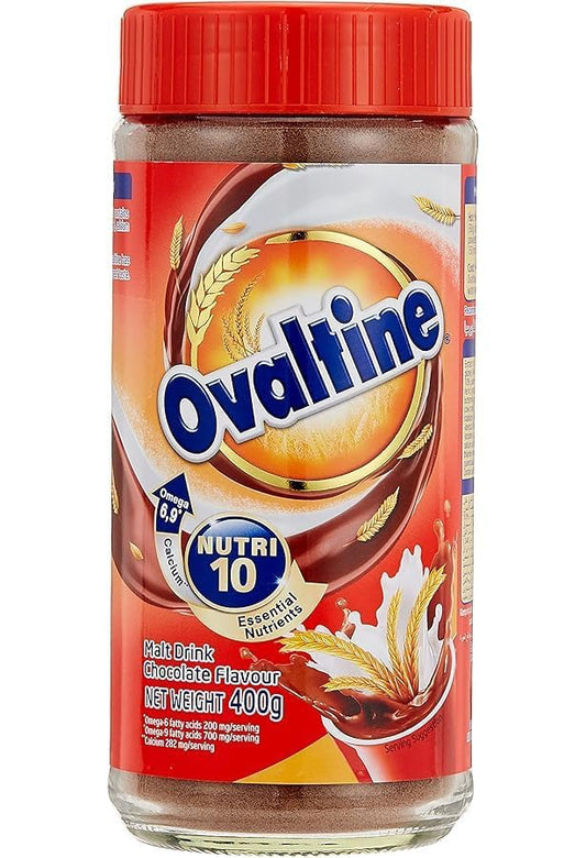 Ovaltines Chocolate Malt Drink Mix with Nutri 10 Essential Nutrients, 400g (From Thailand)