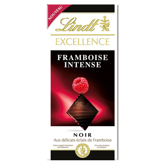 Lindt Excellence Raspberry Intense Dark Chocolate, 100 g