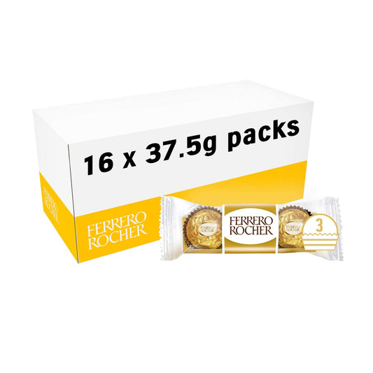 Ferrero Rocher Hazelnut Chocolates, 3 pcs (pack of 2)