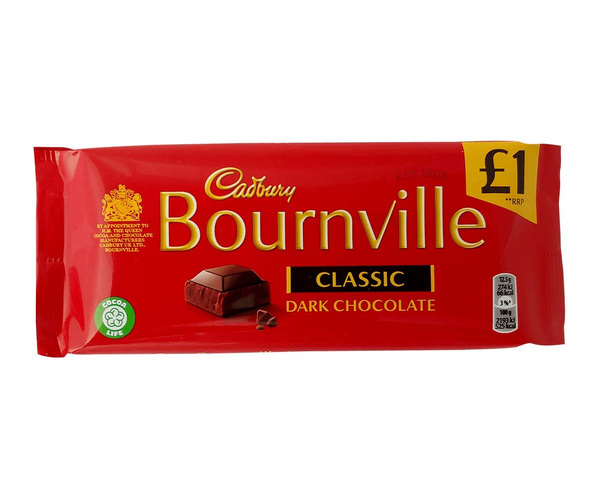 Cadbury Bournville Classic Dark Chocolate, 100 g