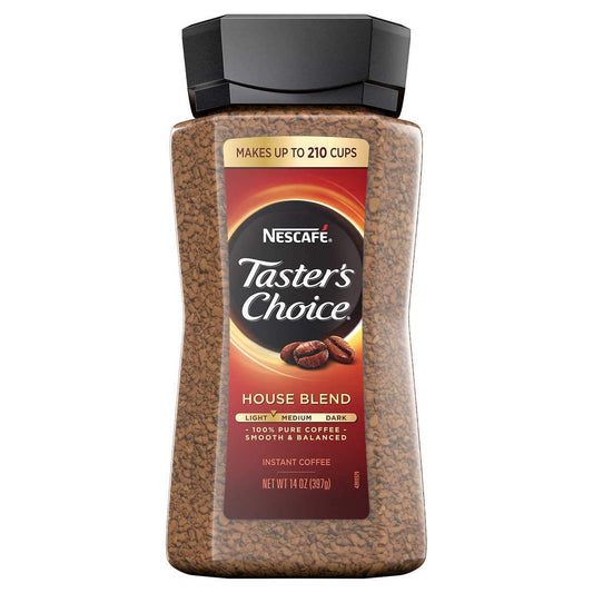 Nescafe Taster's Choice House Blend (Light-Medium ) Instant Coffee Bottle, 397g