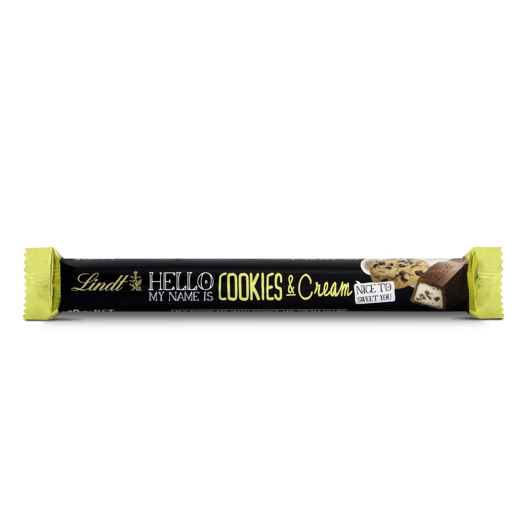 Lindt hello bar cookies and cream 39g (pack of 2)