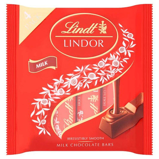 Lindt Lindor Milk 4 Pack (100G)
