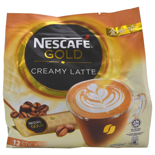 Nescafe Gold Creamy Latte Coffee 12 Sticks (12 X 33g), 396g