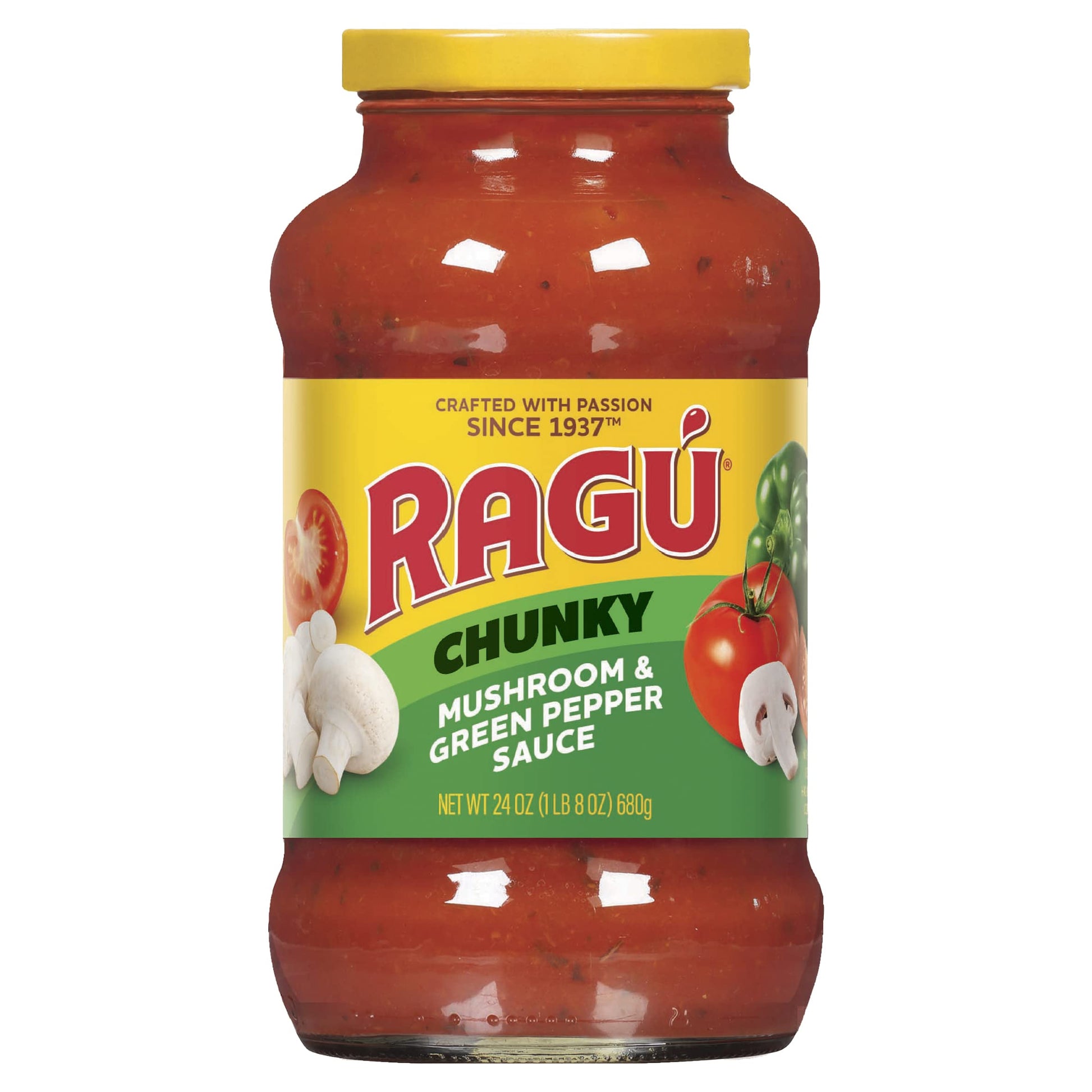 Ragu Mushroom and Green Pepper Pasta Sauce, 680g