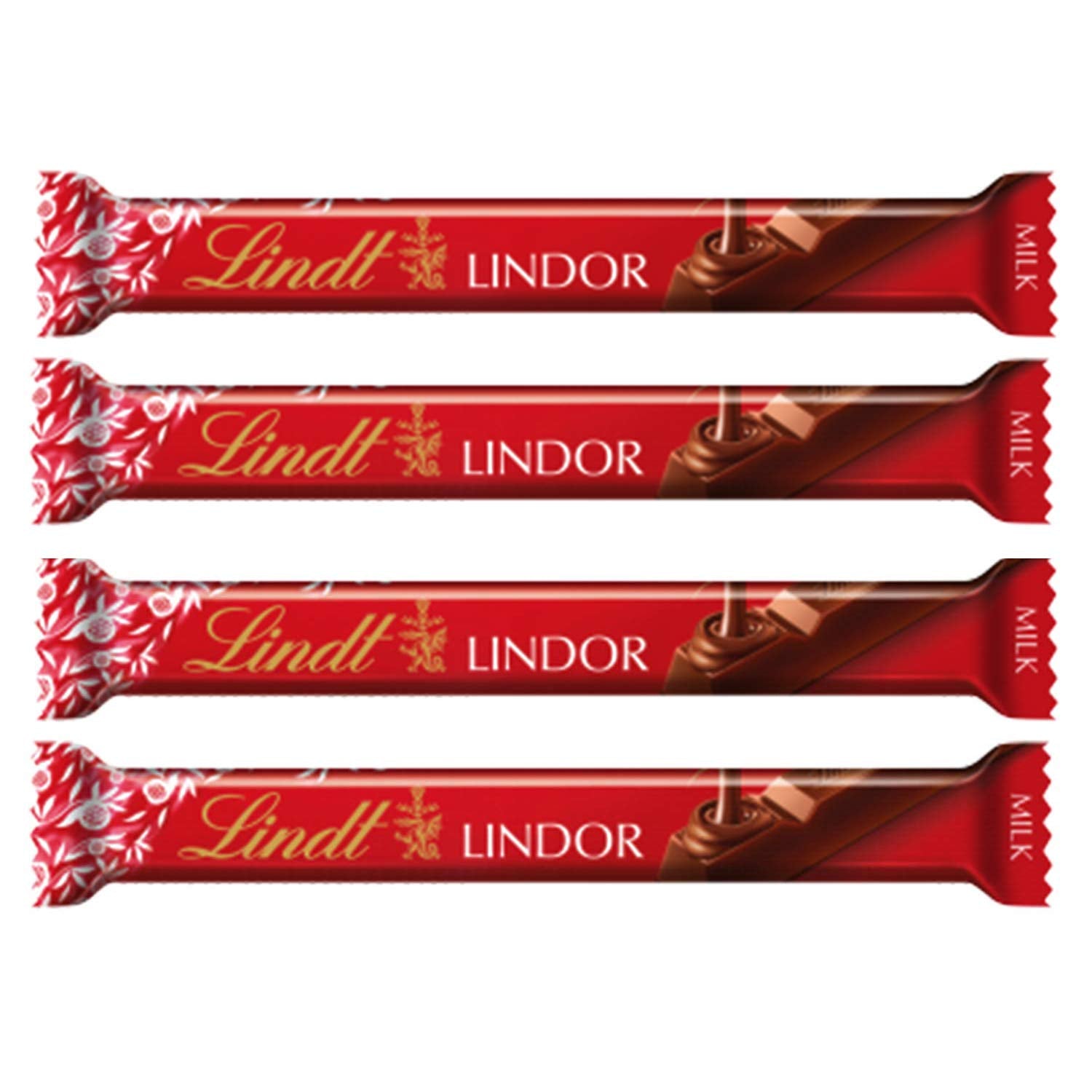 Lindt Lindor Smooth Milk Chocolate 4 Pack, 4 x 38 g
