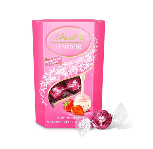 Lindt Lindor Strawberry & Cream 200 Grams