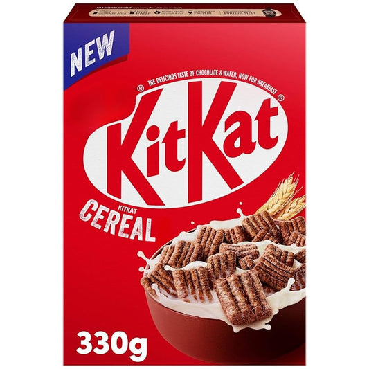 KitKat Chocolatey Cereal, Breakfast Cereal Made with Whole Grain, 330G (Imported)