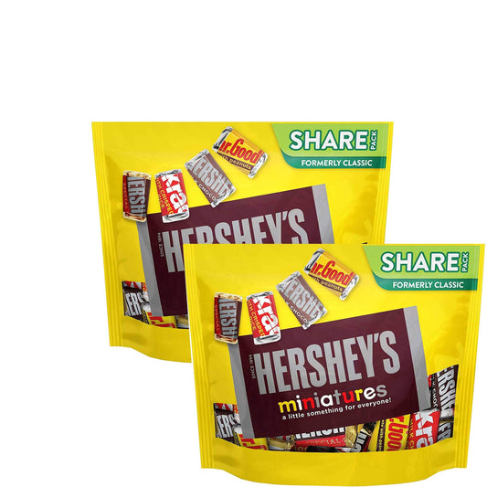 Hersheys Miniatures Assorted Chocolate Candy (Imported),294g (Pack of 2)