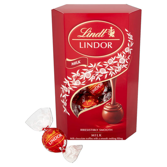 Lindt Lindor Milk Chocolate Truffles Box, 200g