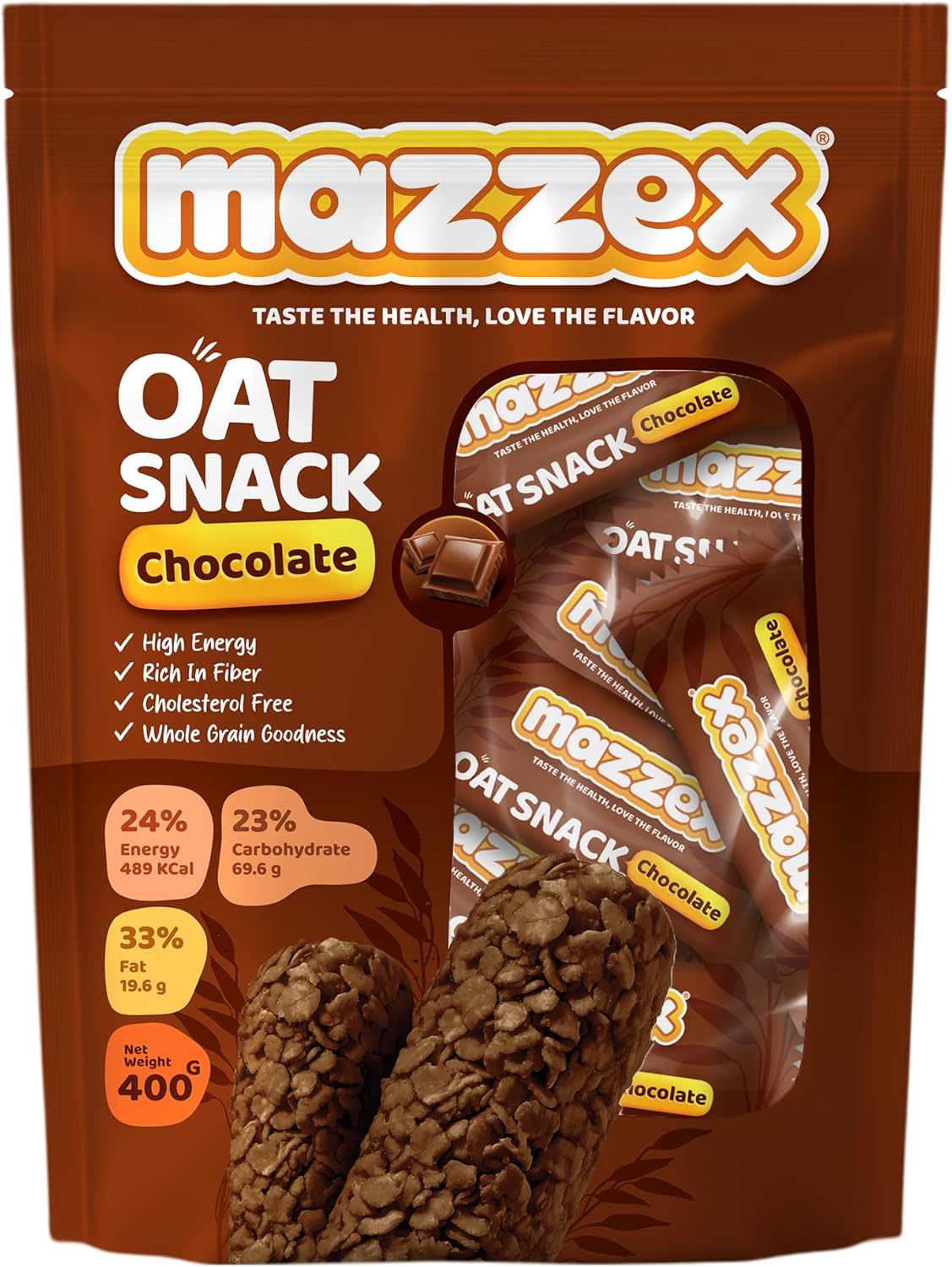 𝐌𝐚𝐳𝐳𝐞𝐱 OAT Snack Family Packs- 400 Grams (40 bars)