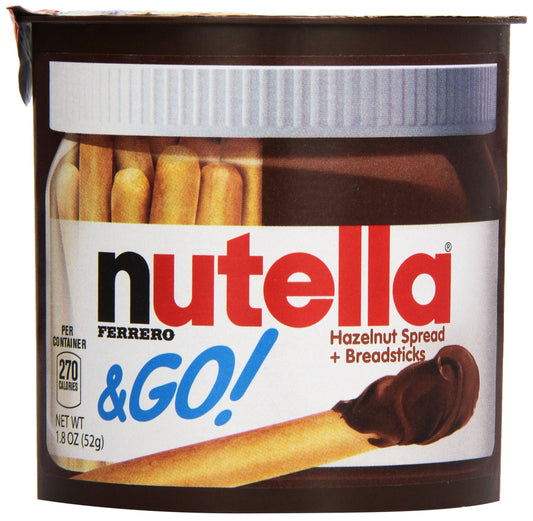 Nutella & Go Hazelnut Spread & Malted Bread Sticks, 52 Grams