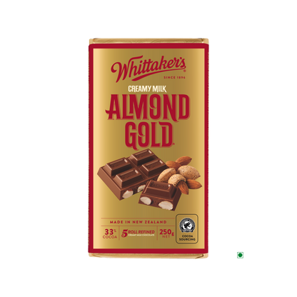 Whittakers Almond Gold Bar 250g
