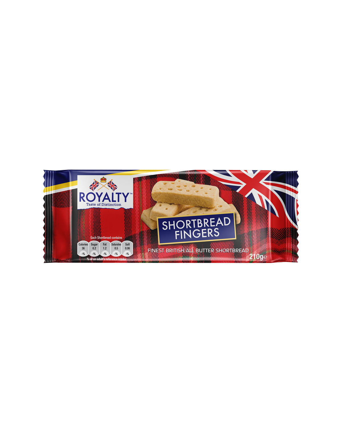 Royalty ShortBread Fingers Biscuits, 210g Cookies Biscuit (210 g)
